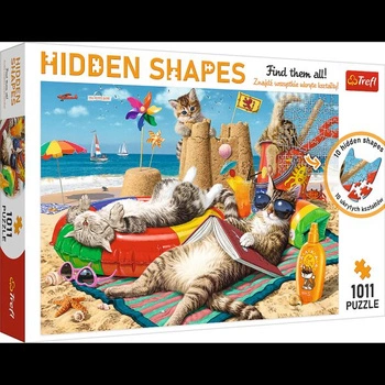Trefl Puzzle 1011 el. KOCIE WAKACJE