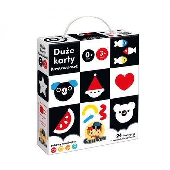 CzuCzu Duże karty kontrastowe dla dzieci w wieku 0mies.+, 3mies.+