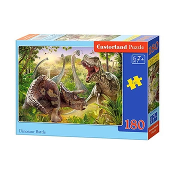 Castorland Puzzle 180 el.  B-018413 Dinosaur Battle @