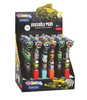 COLORINO - DŁUGOPIS WYMAZYWALNY AUTOMATYCZNY CARS / TRUCK