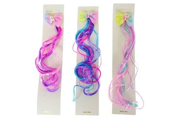 ozdoba do włosów 29cm, kosmyk z kokardką