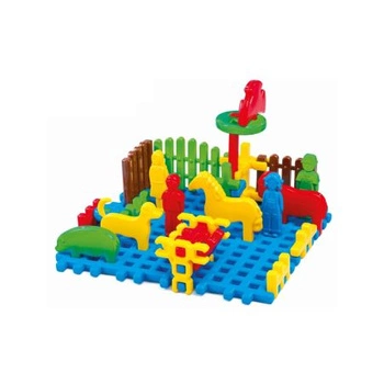 Marioinex Klocki Waffle- Mini Farma - 31 elementów