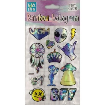 Naklejki rainbow hologram - alien