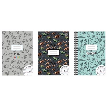 Zeszyt  A4 32 3Linia Kolor Bez Marginesu UV BOYS Interduk