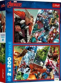 Puzzle Marvel 2 x 200 el. Obrońcy świata, Trefl