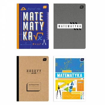 Zeszyt do matematyki, 60 kartek, kratka, A5, Interdruk
