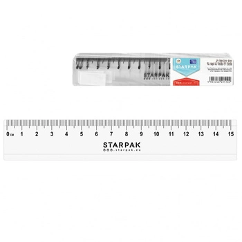 Linijka plastikowa 15cm op20szt. STARPAK 447742