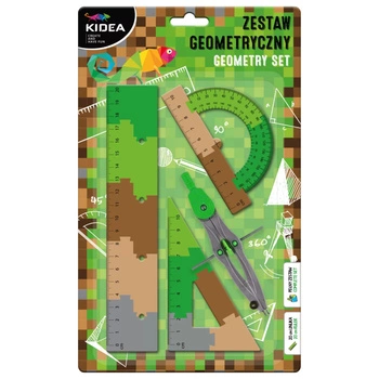 Zestaw geometryczny A puzzle 20 cm 4 elementy Kidea