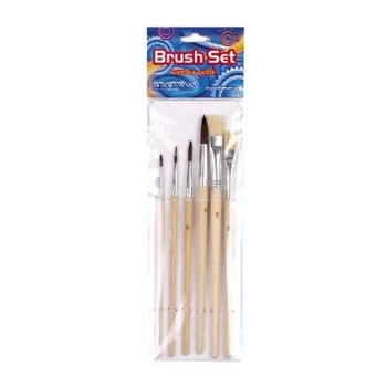 PĘDZLE ARTYSTYCZNE 6 SZTUK