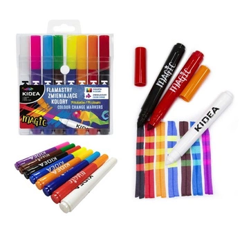 Kidea Flamastry zmieniające kolory 8 kolorów