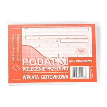 polecenie przelewu a6 podatki 2skł