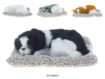 D43586 / FIGURKA DEKORACYJNA PIES  na poduszce (100)