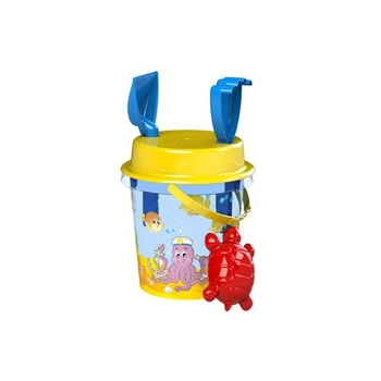 Zestaw do Piasku z Transparentnym Wiaderkiem Niebieski Ośmiornica 17cm  Artyk