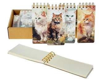 Notesik z kotkiem, 15x14x6,5cm, skoroszyt, czysty, display 12szt; 31x16x5cm, Box (3/616516 )