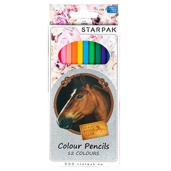 Kredki ółówkowe 12 sztuk Sweet Horses Starpak