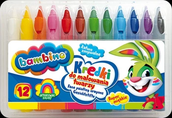 Kredki Bambino do malowania twarzy, 12 kolorów