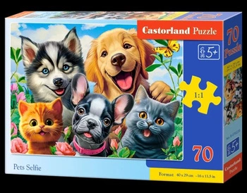 Castorland Puzzle 70 el. PETS SELFIE