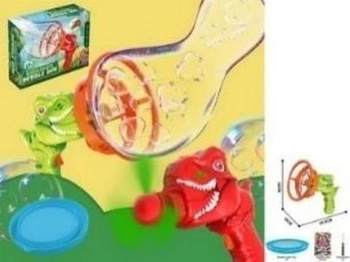 Pistolet bańki Dino B/O 2 kol 25,6x16x22cm color box 25x18,5x7cm