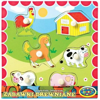 Drewniana układanka - Zwierzątka na farmie, Dromader