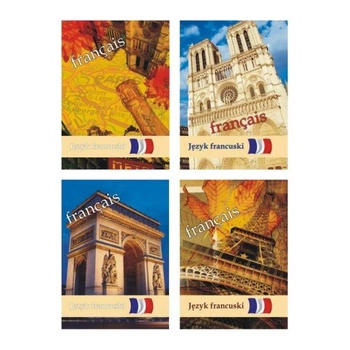 BRULION A5 KRATKA JĘZYK FRANCUSKI 80 kartek