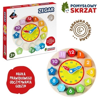 Askato Zegar Układanka seria Pomysłowy Skrzat