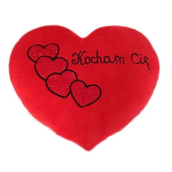 SERCE haftowane 48cm Kocham Cię