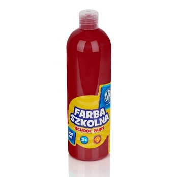 Farba Szkolna Plakatowa 500ml C.Czerwona Astra