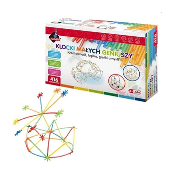 Klocki Małych Geniuszy - Słomki midi, 416 elementów