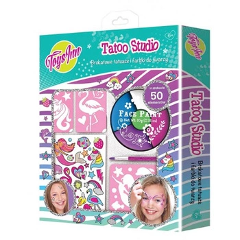 Zestaw farb do twarzy i brokatowych tatuaży Stnux