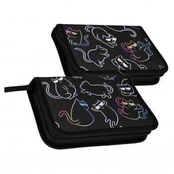 Piórnik 1 zamek 2 klapki bez wyposażenia Kotki Holo Starpak