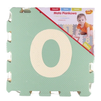 MATA PIANKOWA PASTELOWA CYFRY 1/6