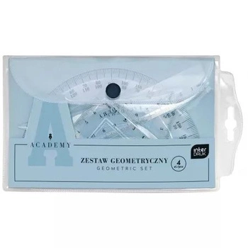 Interdruk Zestaw geometryczny w etui Academy 4 elementy