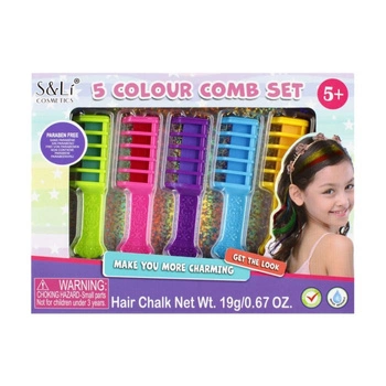 Zestaw grzebuków do kolorowania włosów (kreda do włosów) 22X17X3 Mega Creative