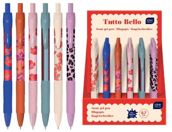 Długopis autom.z gripem Tutto Bello nieb