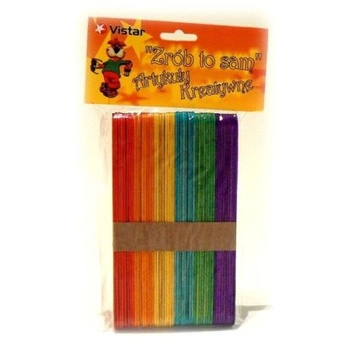 PATYKI DREWNIANE DUŻE KOLOR