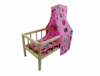 ŁÓŻECZKO DUŻE Z BALDACHIMEM KARTON