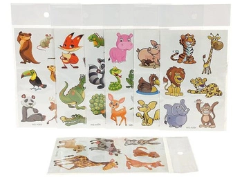 naklejki zwierzątka, 12x8cm