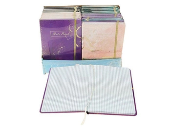 Notes w kratkę 21x14,5x1,5cm, display 24szt; 29x21,5x16,5cm, Box (3/616547 )