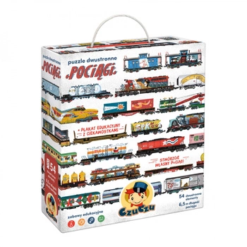 CzuCzu Puzzle dwustronne Pociągi