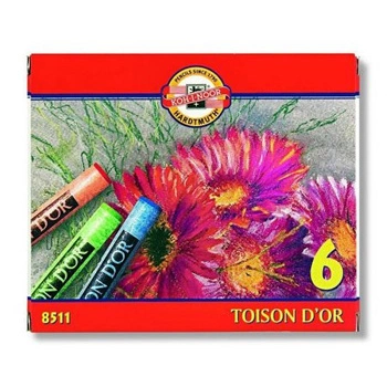 Pastele suche 6 kolorów Koh-I-Noor, Toison D'or