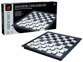 warcaby magnetyczne, 64 pola; 25x13x4cm, Box