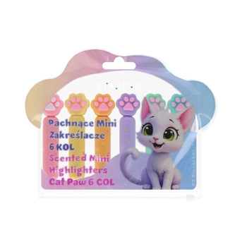 Zakreślacie mini 4 kolory pastelowe Łapki STARPAK 563028