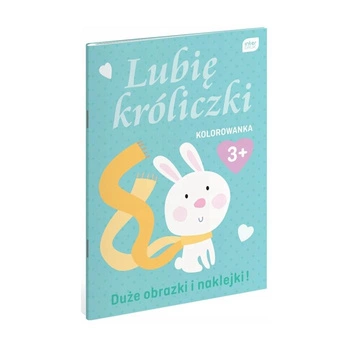 KOLOROWANKA Z NAKLEJKAMI A4 LUBIĘ KRÓLICZKI