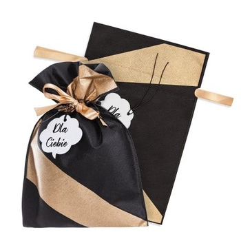 TOREBKA PREZENTOWA 24X36CM BLACK&GOLD