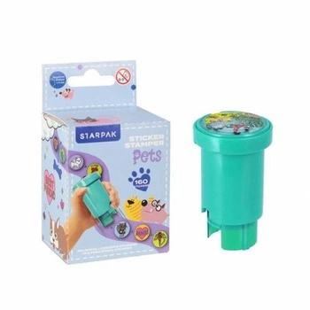 STEMPEL Z NAKLEJKAMI PETS 160SZT S-BOO