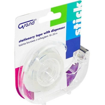 Taśma biurowa GRAND 18*20 m z dispenserem