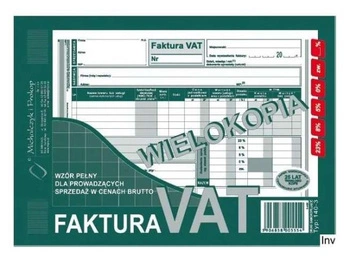 FAKTURA VAT A5 BRUTTO 140-3E