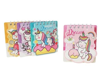 notes z jednorożcem, 12,5x10,5cm