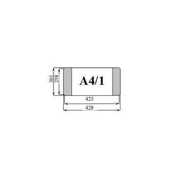 Okładka A4/1 D&D nie regulowana (wysokość 298 mm, szerokość 425/429 mm) ( paczka 25szt)