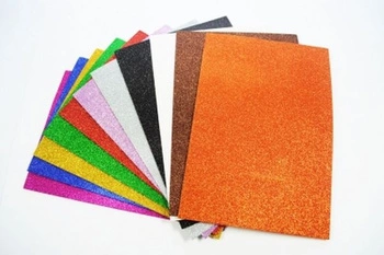 GĄBKA A4 BROKAT METALIC 2MM MIX 5AR